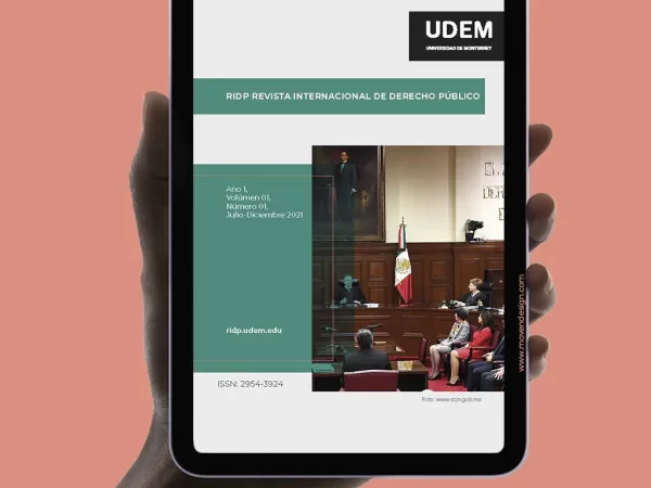 Diseño editorial y maquetación de la Revista Internacional de Derecho Público (RIDP), UDEM