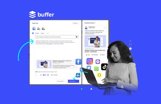 Cómo programar y administrar contenido en redes sociales con Buffer